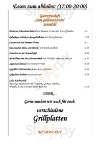 Gaststätte Zum Goldenen Löwen Sonnefeld Menü Preise