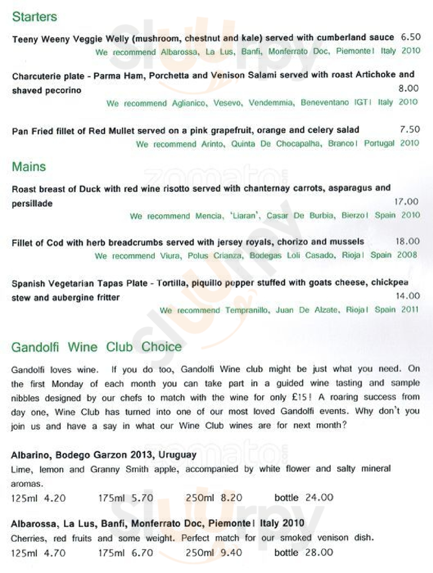 Cafe Gandolfi Men Glasgow Main Menu Sluurpy