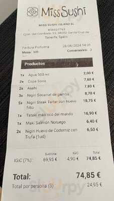 Miss Sushi Tenerife
