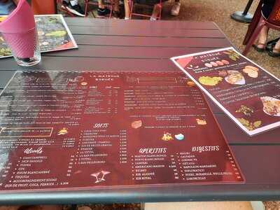 La Matrone Bornee menu