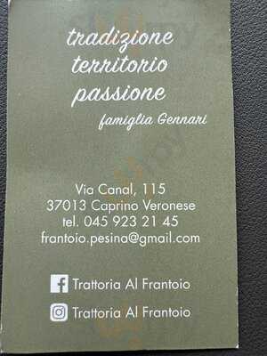 Trattoria Al Frantoio, Caprino Veronese