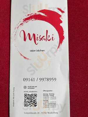 Misaki - Asian Kitchen menu