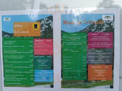 La Cremade menu