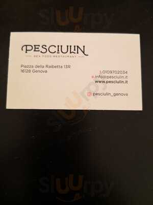 Pesciulin Sea Food Restaurant, Genova