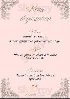 Isola Bella menu