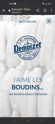 Charcuterie Demoizet menu