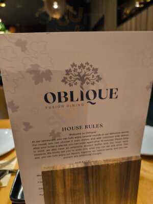 Restaurant Oblique Fusion Dining