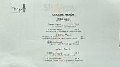 Perfetto Bar&cucina menu