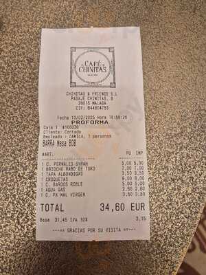 Café De Chinitas Málaga