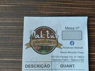 Paradouro Maktub