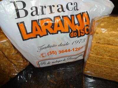 Barraca Laranja menu