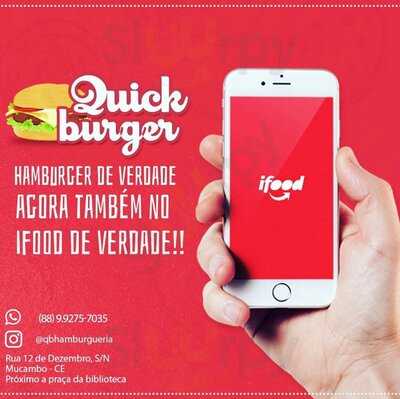 Quick Burger menu