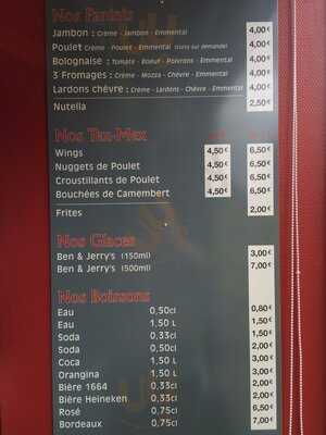 Pizza Casa menu