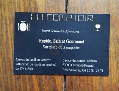 Au Comptoir, Clermont-Ferrand