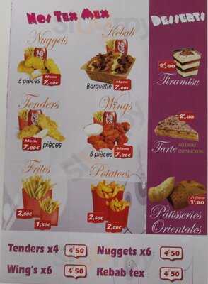 Au Petit Creux menu