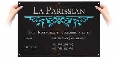 La Parissian menu