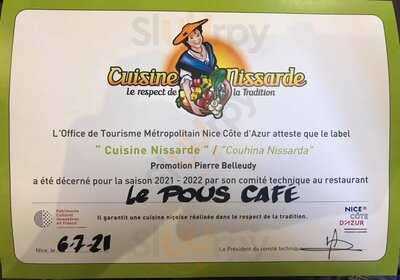 Le Pous Café menu
