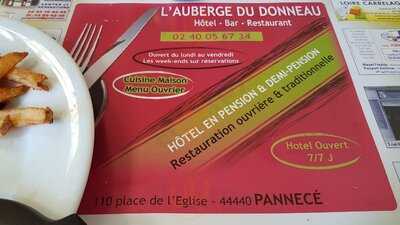 Auberge Du Donneau menu
