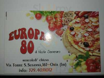 Europa 80 pizzeria pucceria, Oria