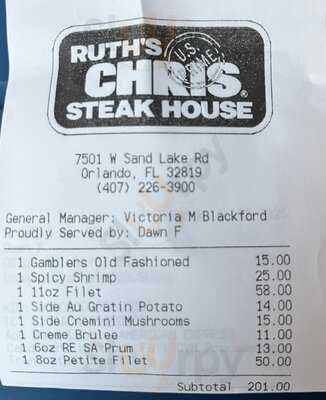 Ruth's Chris Steak House, Orlando