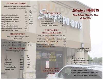 Sleepys Po-Boys, Houston