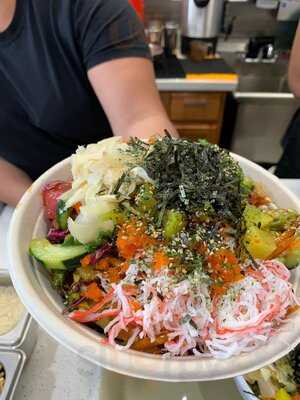 ahi poke sushi Bowl, Pasadena