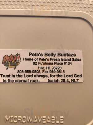 Pete's Belly Bustazs, Hilo