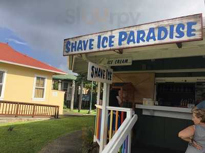 Shave Ice Paradise menu