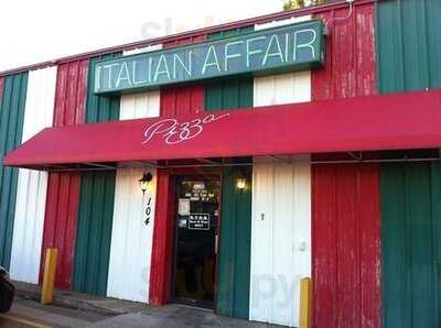 Italian Affair Pizza menu
