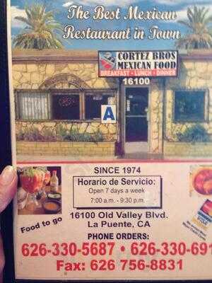 Cortez Brothers Mexican Food, La Puente