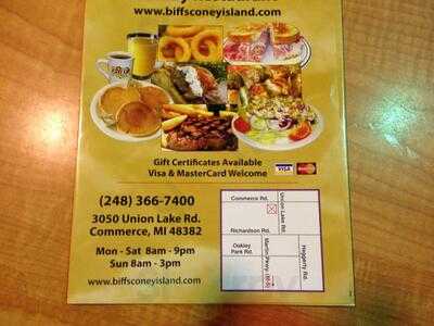 Biff's Coney Island, Commerce Township