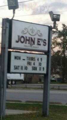 John E's menu
