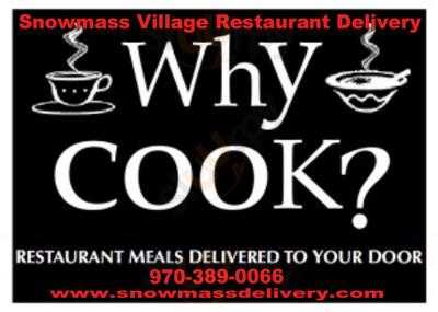 Snowmass Village Restaurant Delivery menu