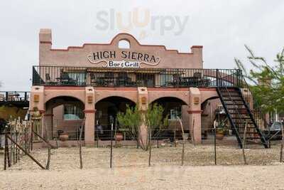 High Sierra Bar & Grill menu