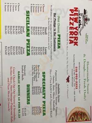 New York Pizzeria menu