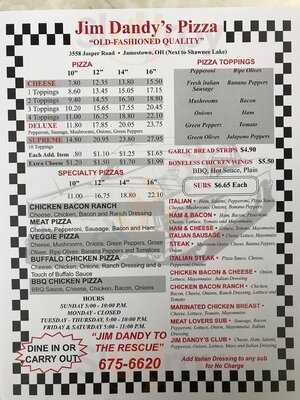 Jim Dandy's Pizza