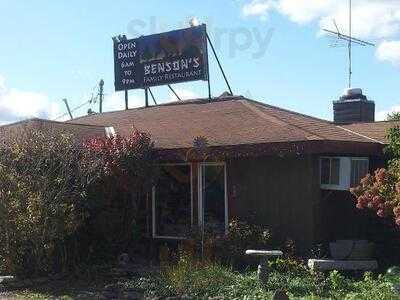 Benson's Dairy Bar menu