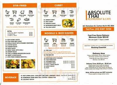 I Absolute Thai Restaurant & Cafe