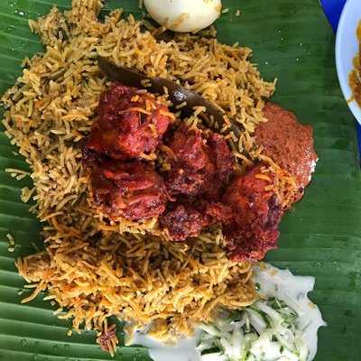 Kannaas Banana Leaf Bamboo Briyani