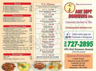 Aux Sept Bonheurs Restaurant