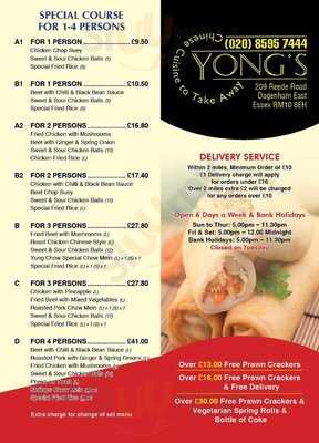 Yongs Chinese Takeaway