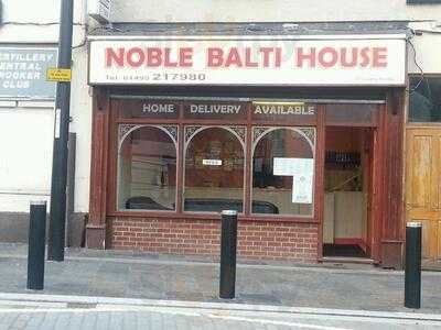 Noble Balti House menu