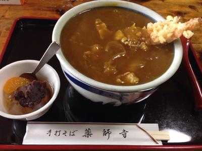 薬師寺そば menu