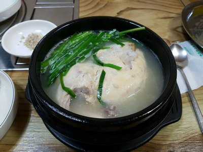 정통삼계탕 menu