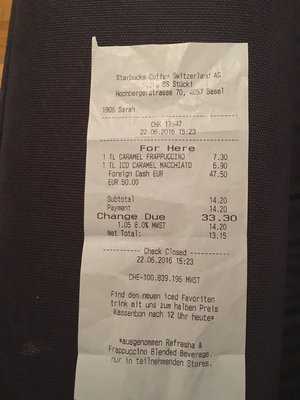 Starbucks Coffee Stucki Basel