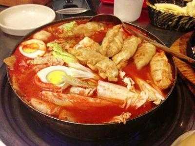 韩国料理 menu