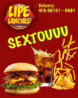 Lipe Lanches menu