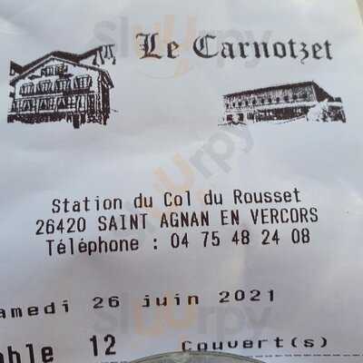 Hotel Restaurant Carnotzet, Saint-Agnan-en-Vercors