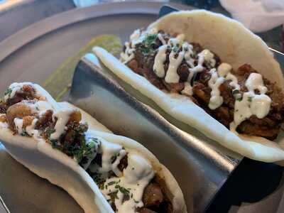 Blue Entrance Kitchen
