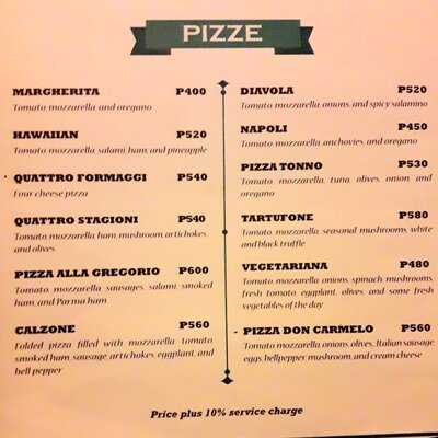 Giuseppe Pizzeria & Sicilian Roast - Iloilo City